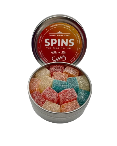SPINS THC GUMMY TINS -600MG