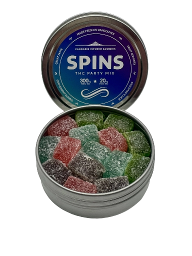 SPINS THC GUMMY TINS - 300MG