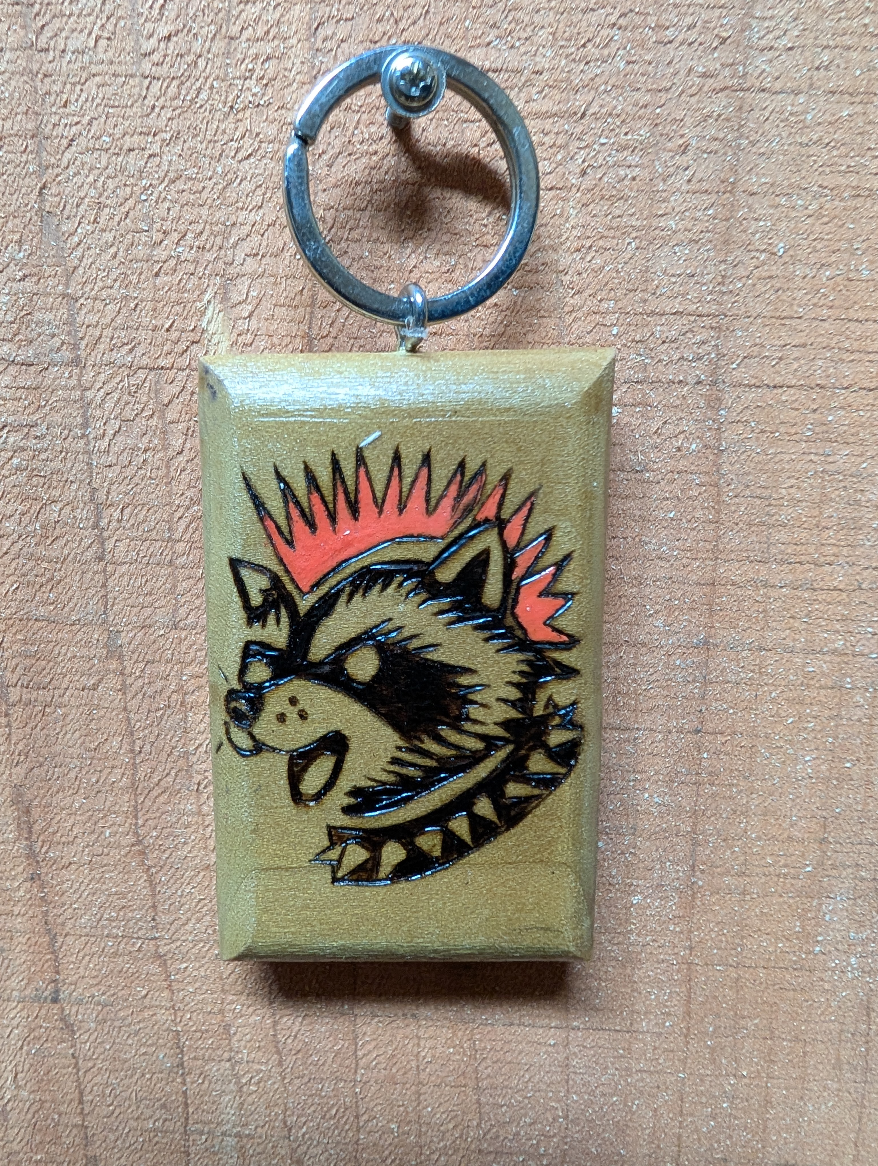 Rocking Raccoon Keychain