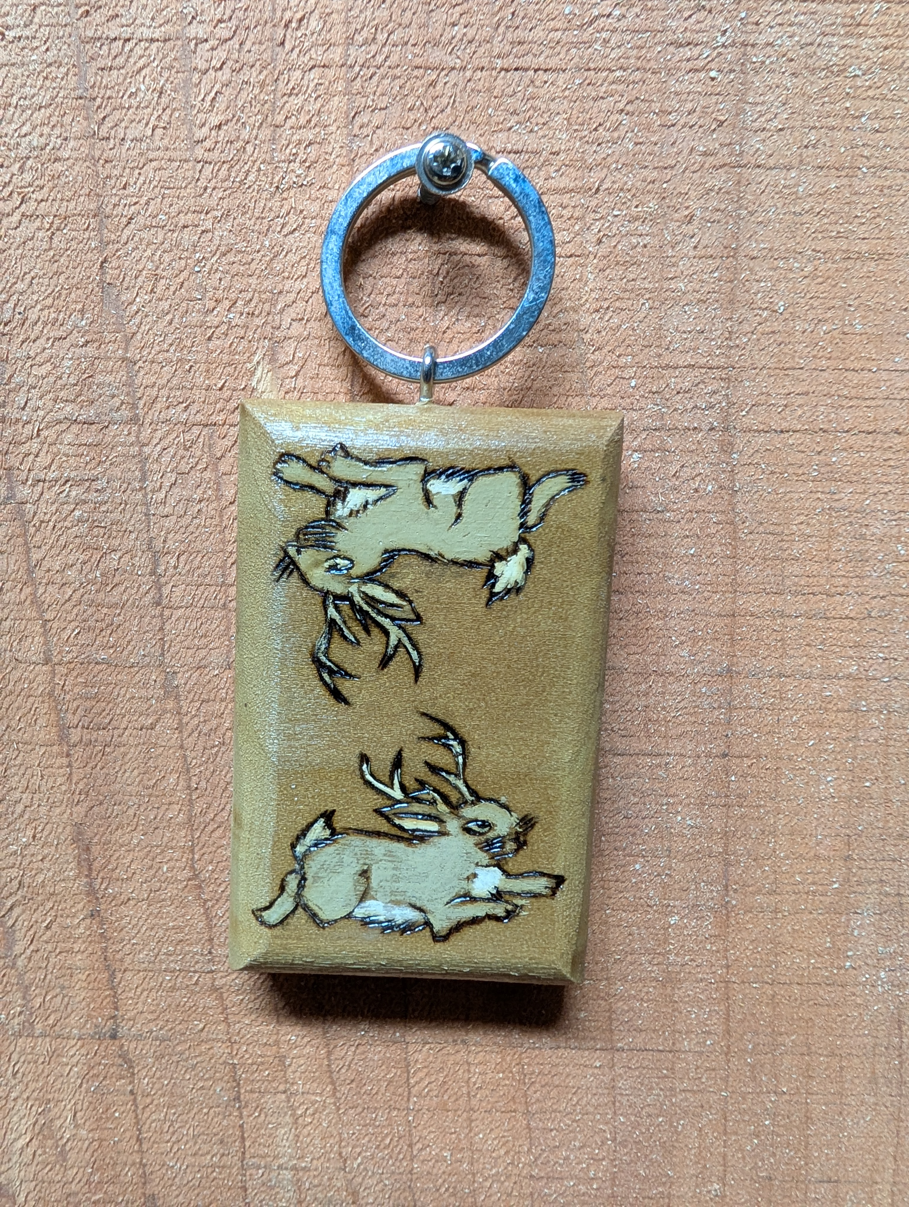 Jackalope Keychain