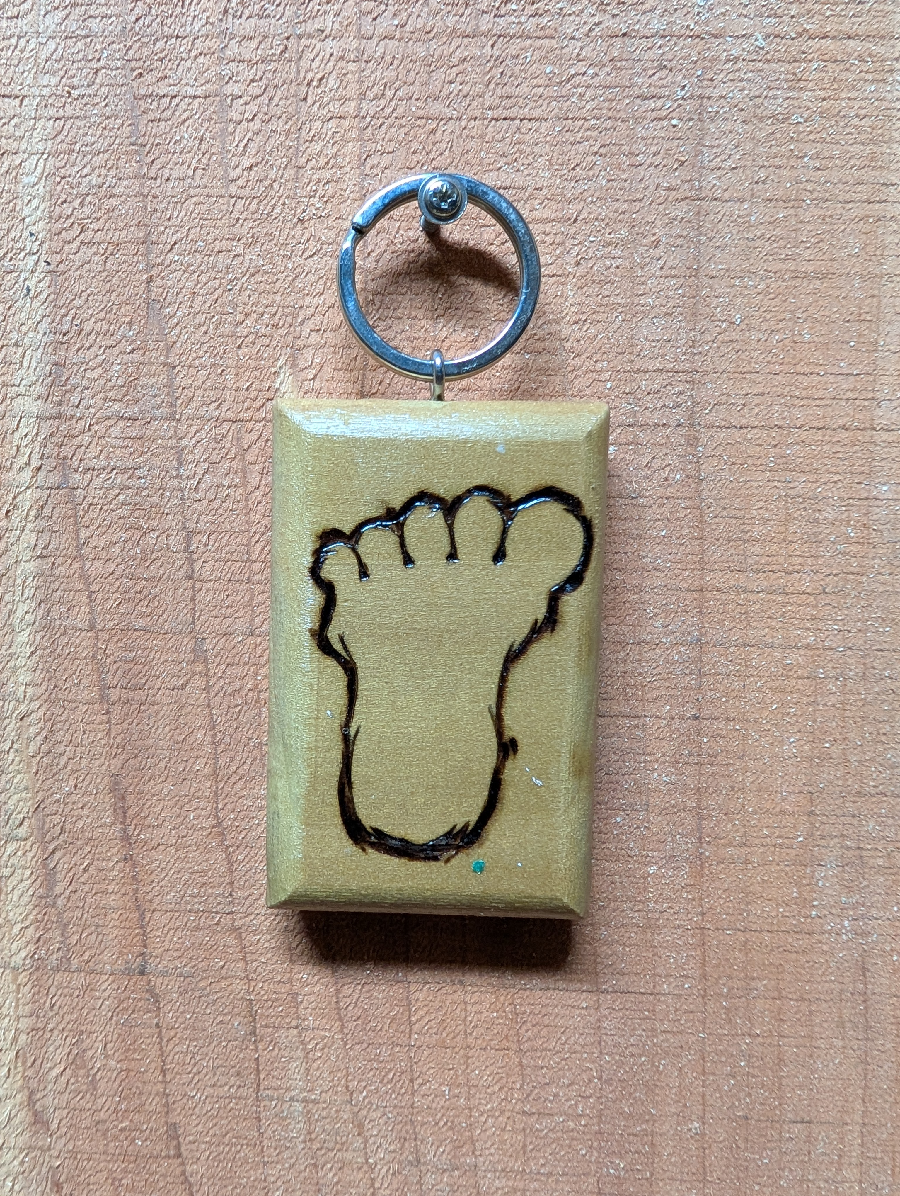 Double-sided Bigfoot Keychain