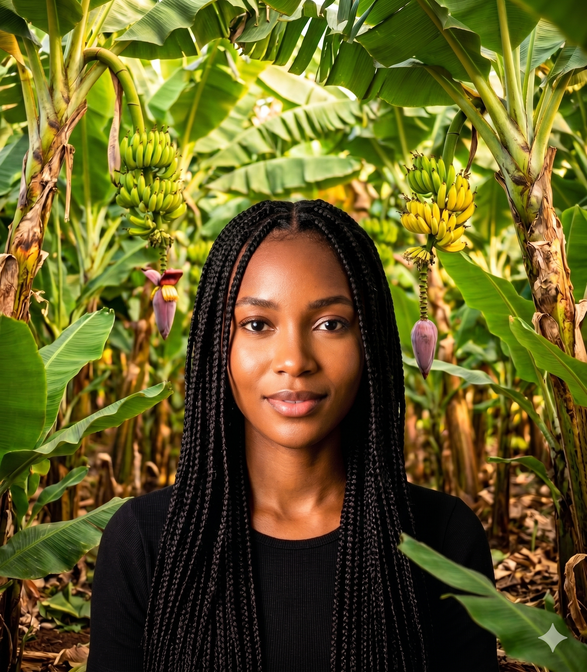 Cheveux aux fibres de bananes - Box Braids