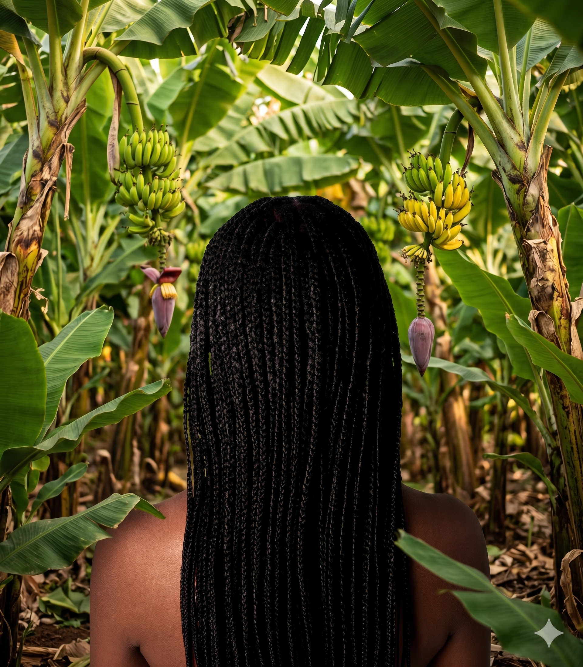 Cheveux aux fibres de bananes - Box Braids