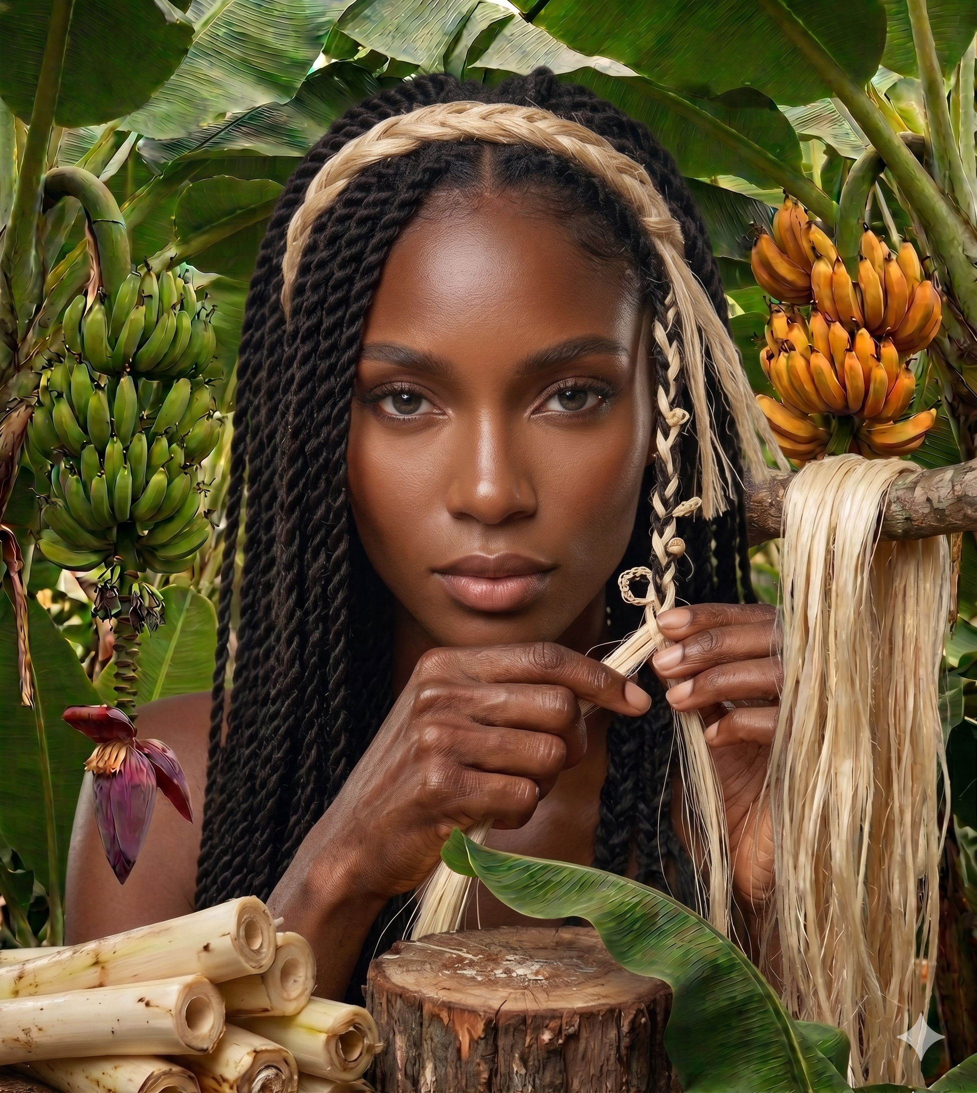 Cheveux aux fibres de bananes - Twist Moi