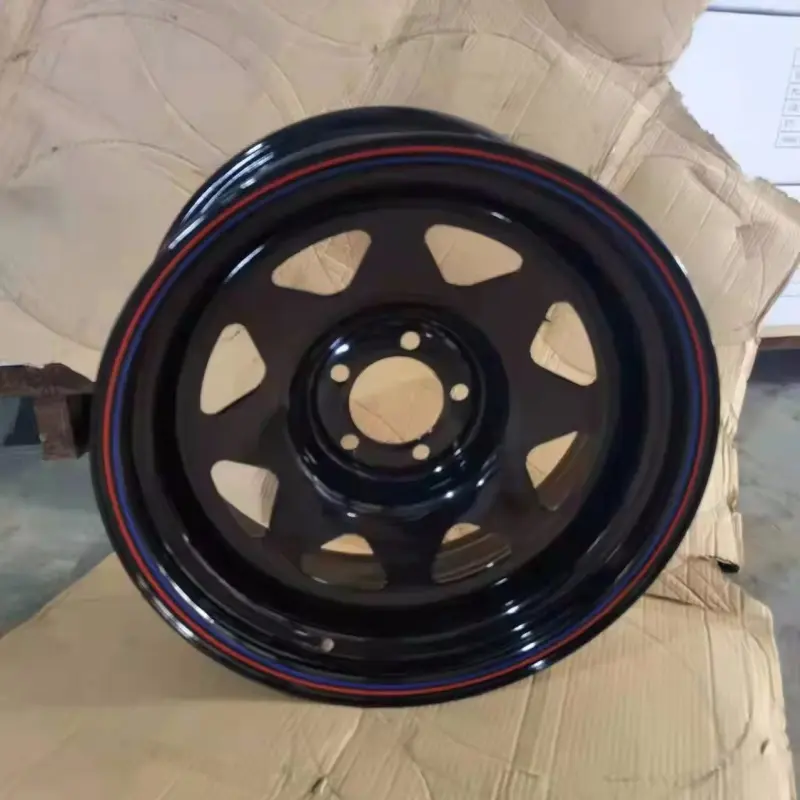Black car wheel rim