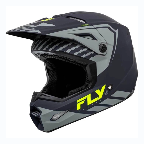Casque Fly Racing Kinetic Menace (2024) - Grey-Hi- Vis
