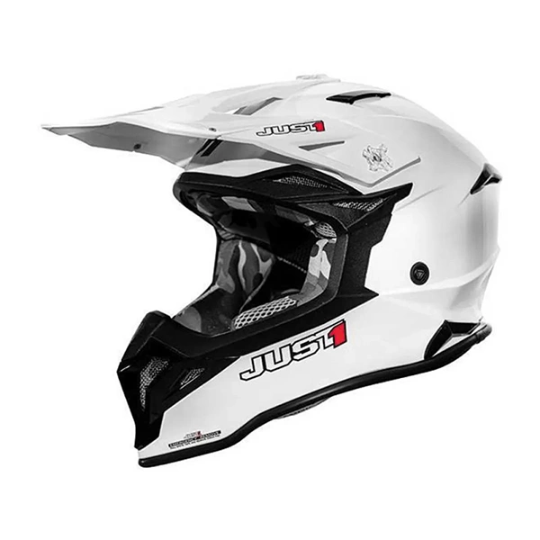 Casque Just1 J39 Gloss White Motocross