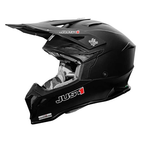 Casque Just1 J39 Gloss Black Motocross