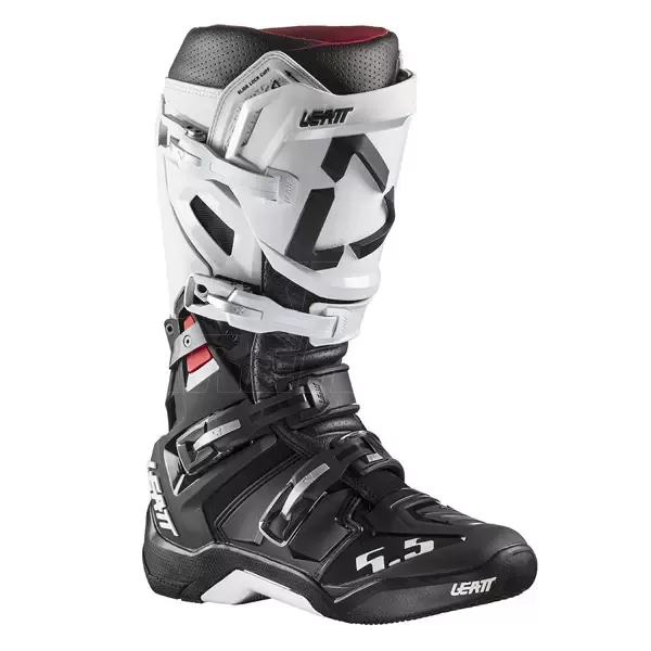 Bottes Leatt 5.5 Flexlock Motocross - Black/White