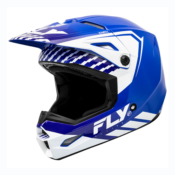 Casque Fly Racing Kinetic Menace (2024) - Blue/White
