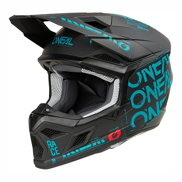 Casque O'Neal 3 SRS Static MX - Black/Teal