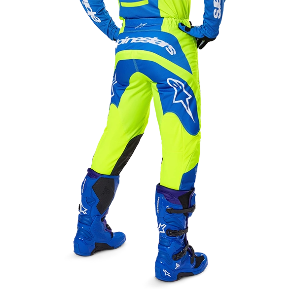 Pantalon Alpinestars Fluid Haul (2025) - Yellow Fluo/Blue