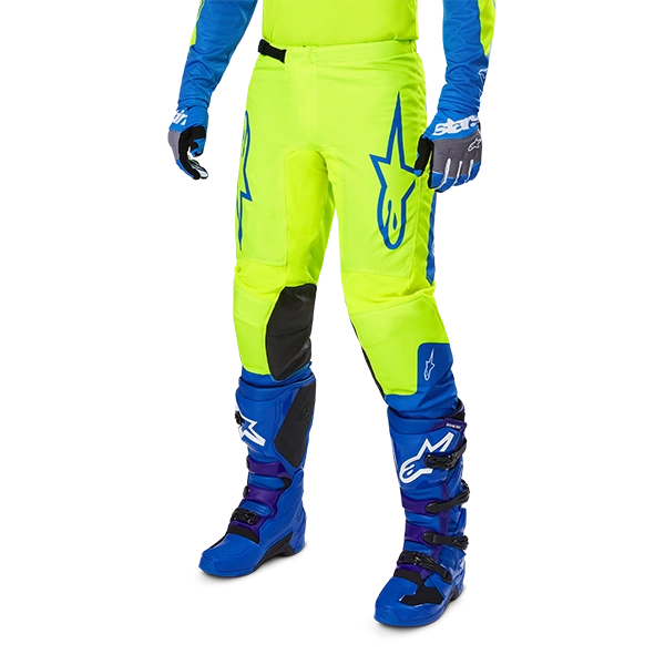 Pantalon Alpinestars Fluid Haul (2025) - Yellow Fluo/Blue