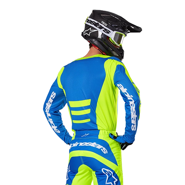 Maillot Alpinestars Fluid Haul (2025) - Yellow Fluo/Blue