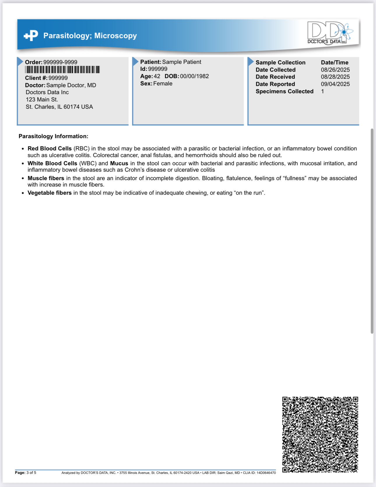 Parasite Profile Home Test