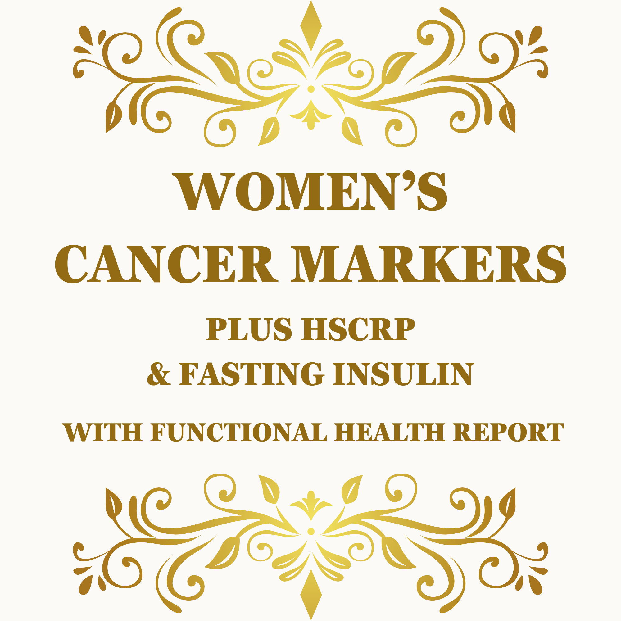 Women's Cancer Markers Package + hsCRP & Fasting Insulin + Report