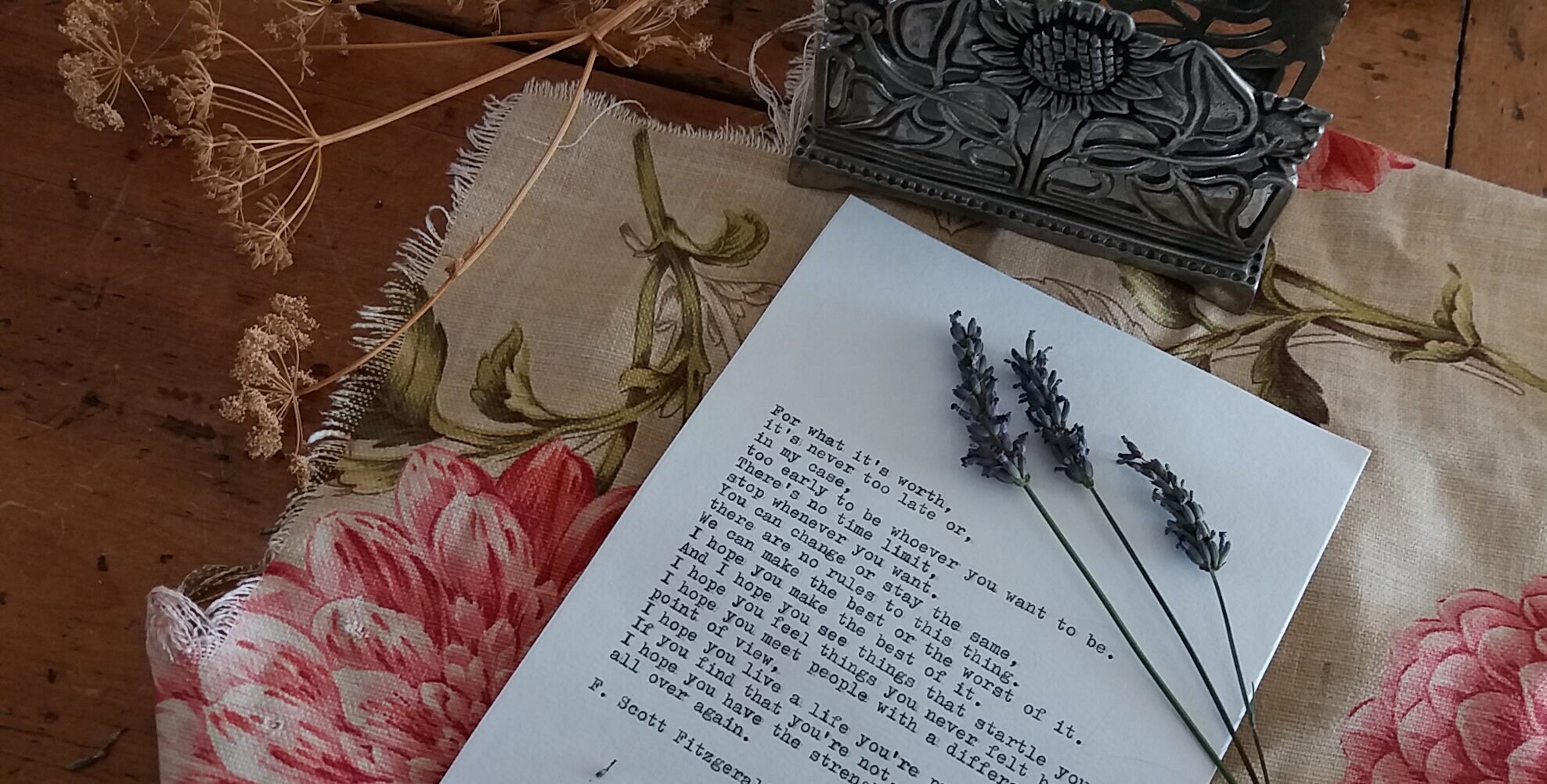 For What it's Worth - Typewritten Poem