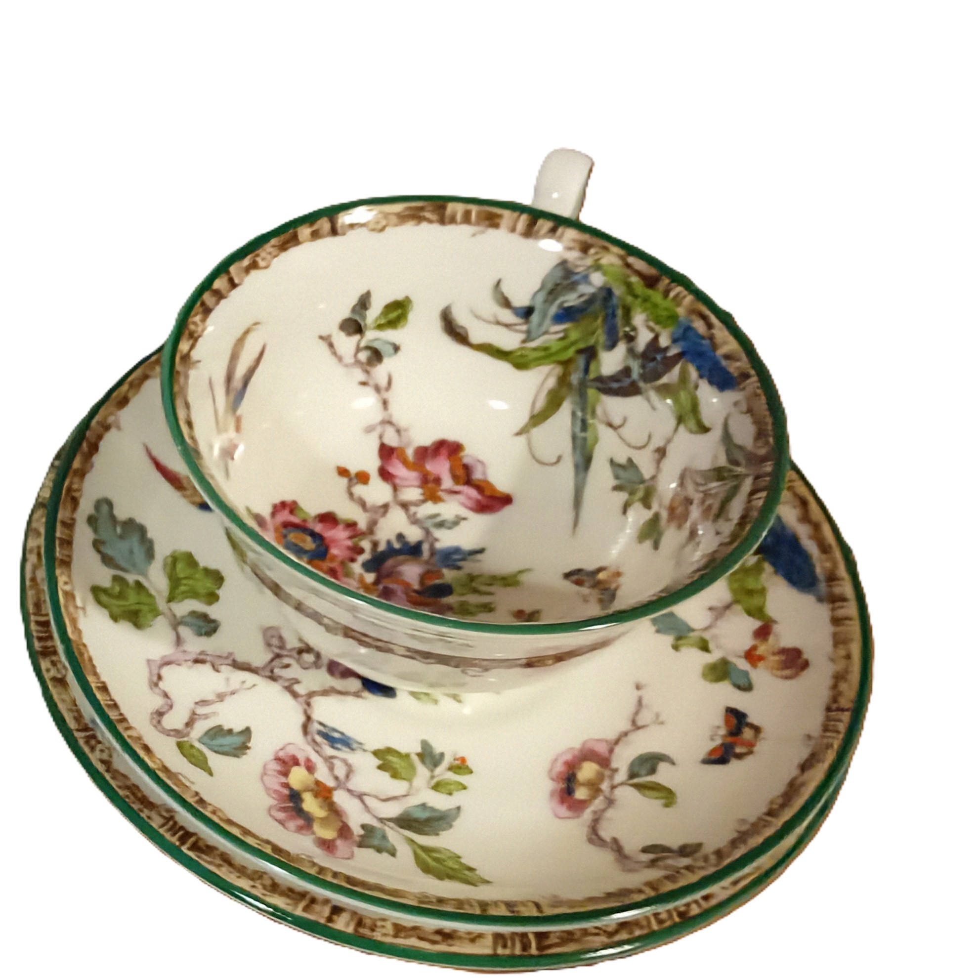 Wedgwood Swallow Pattern China Cup. Saucer & Side Plate