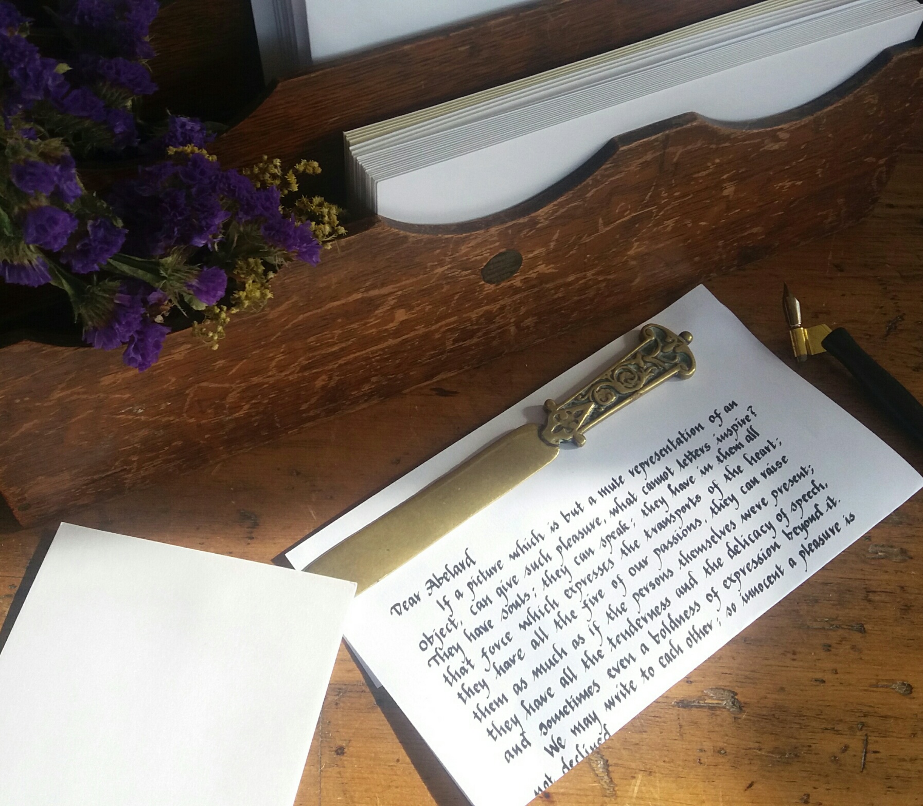 A 100 Word Handwritten Letter 