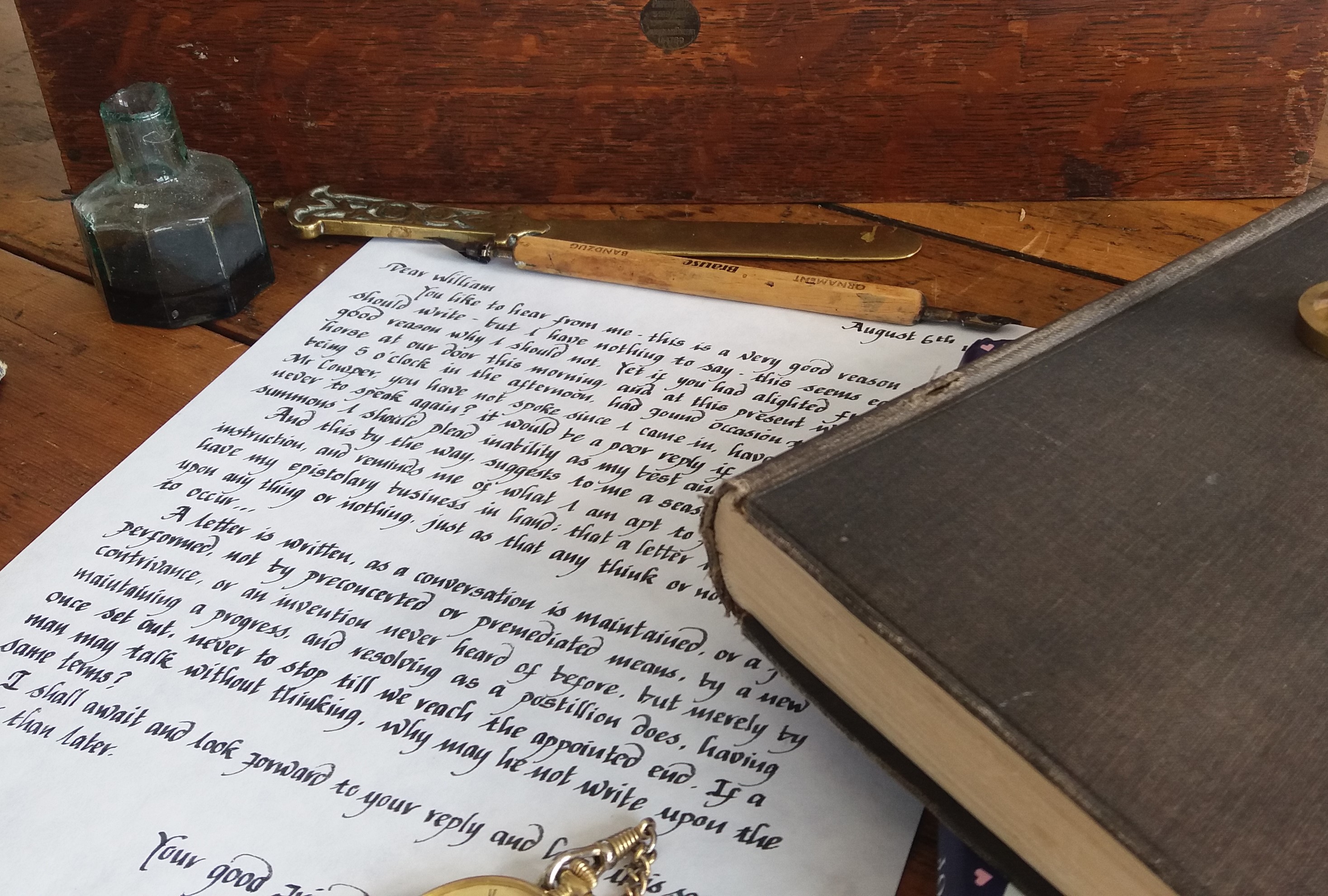 A 100 Word Handwritten Letter 
