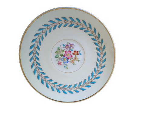 Hand Painted Wedgwood Woodstock Saucer