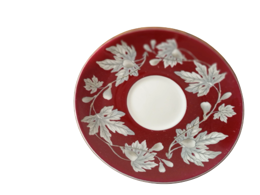 Wedgwood Red Ashford Pattern China Cup & Saucer