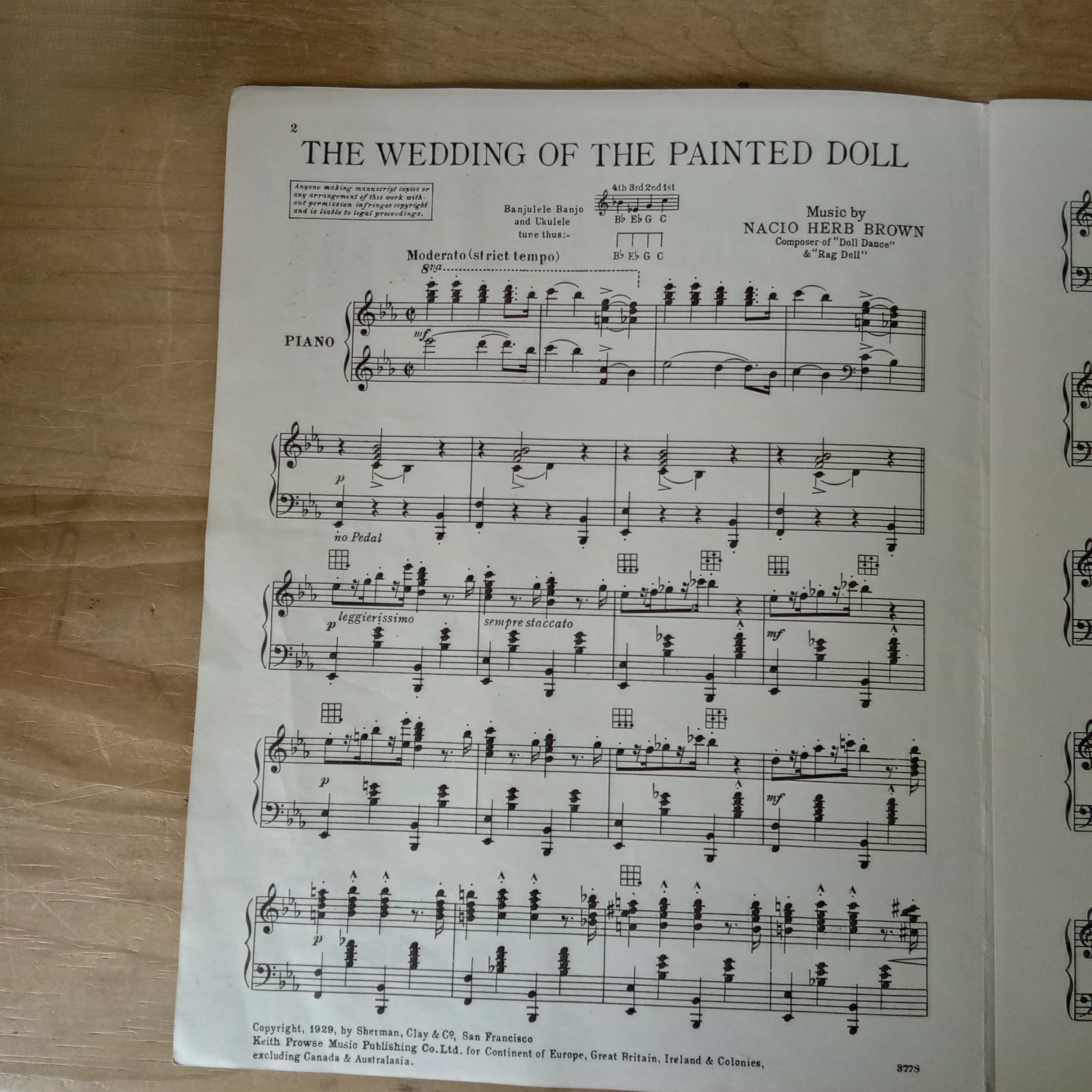 The Wedding of the Painted Doll Sheet Music