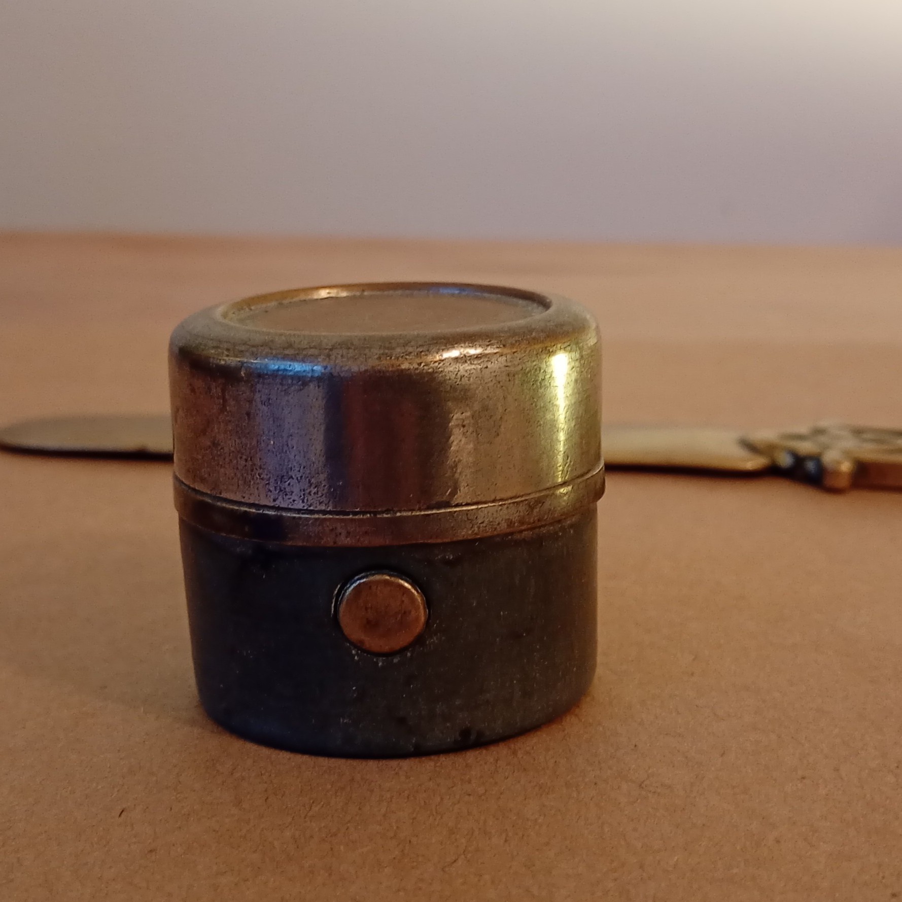 Antique Victorian Traveller's Inkwell