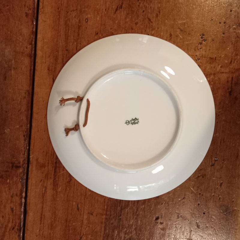 1914 Blue and White Christmas Plate