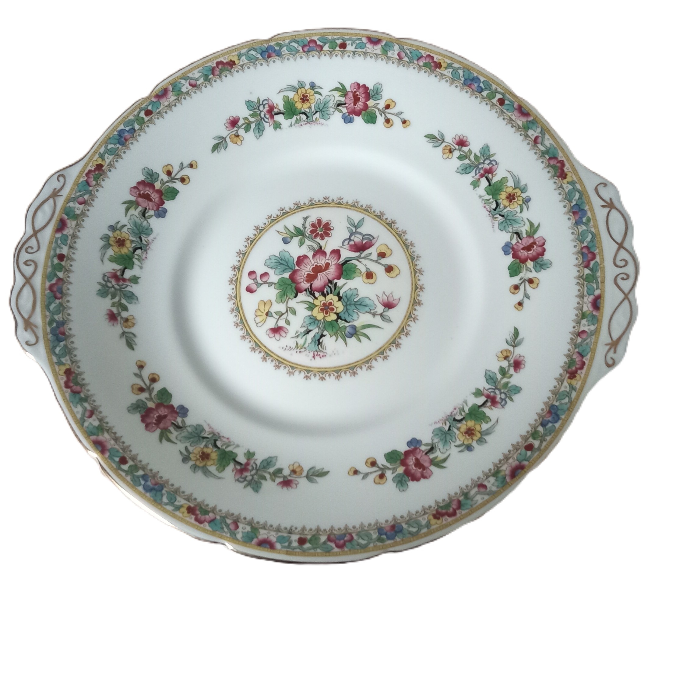 Coalport Ming Rose Cake Plate