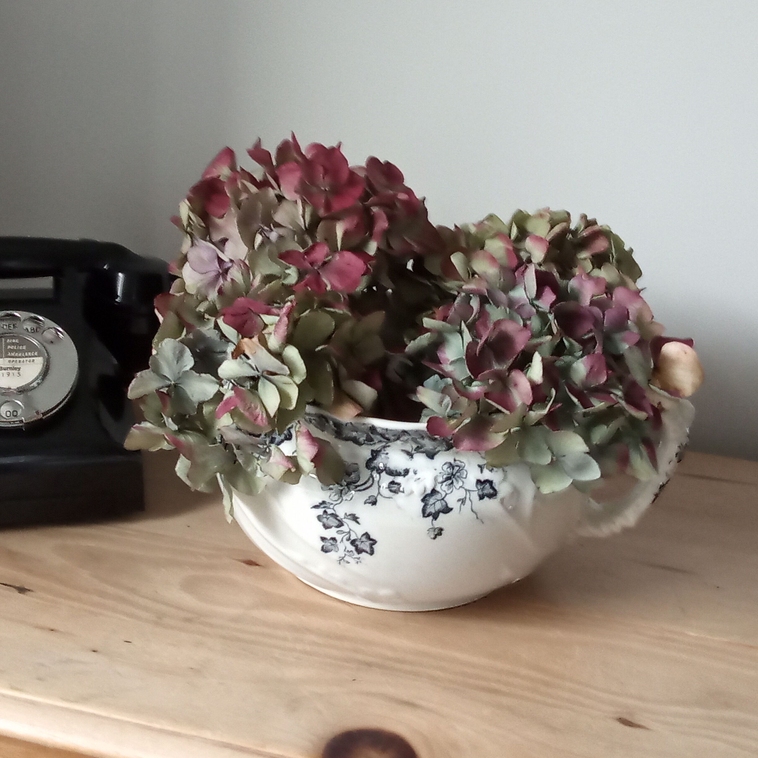 Vintage Floral Porcelain Chamber Pot