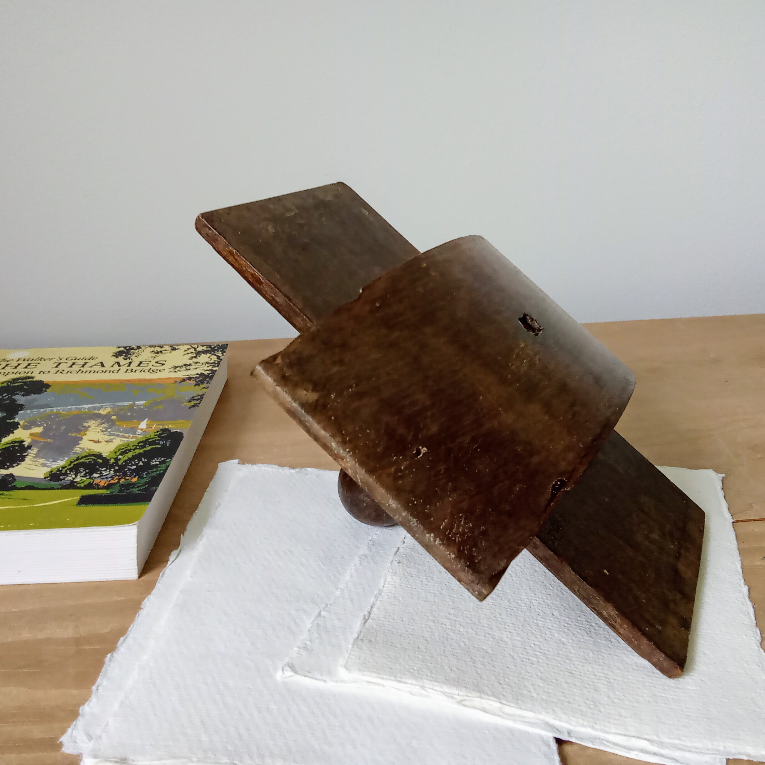 Vintage French Hand Carved Ink Rocker Blotter