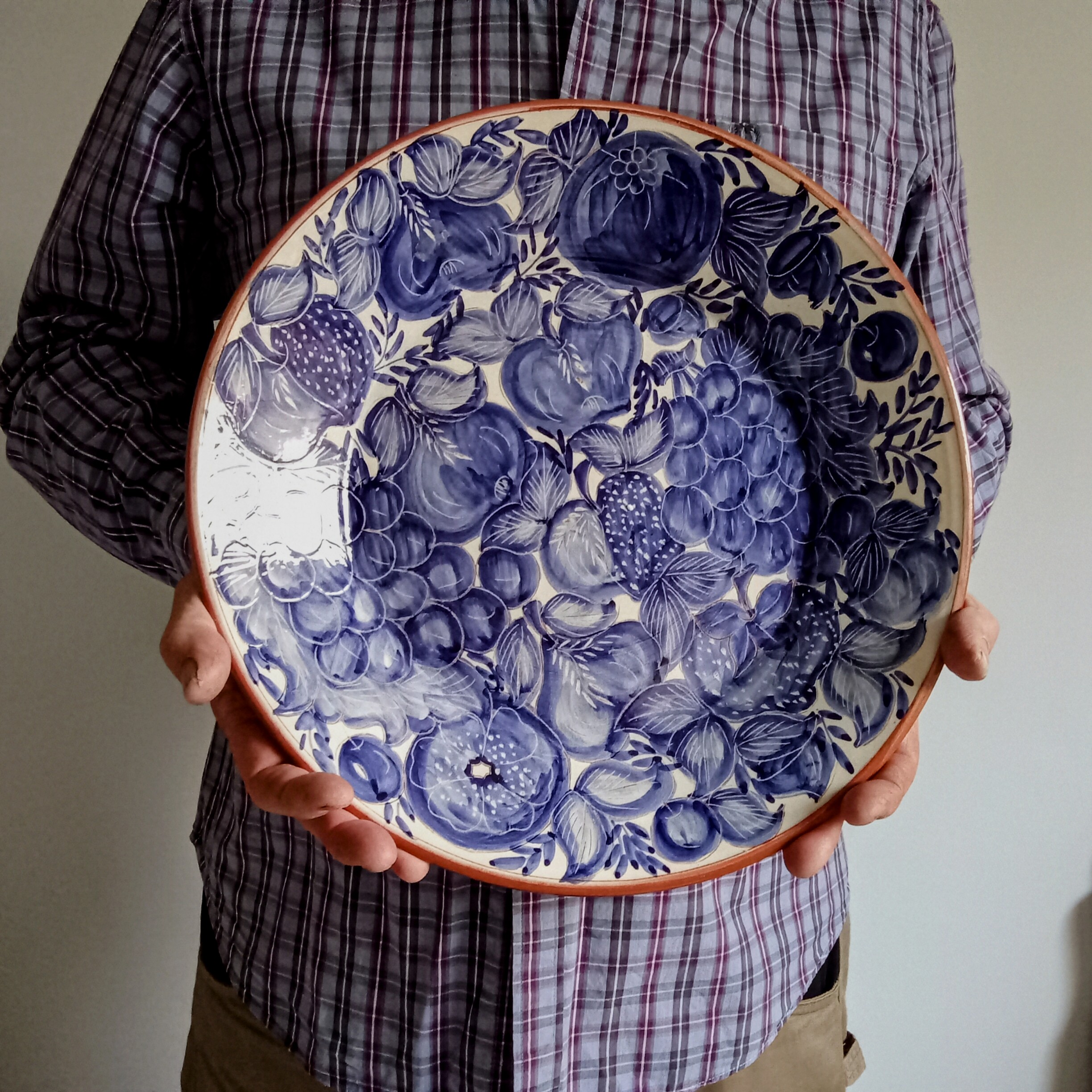  Portuguese Blue and White Large Charger