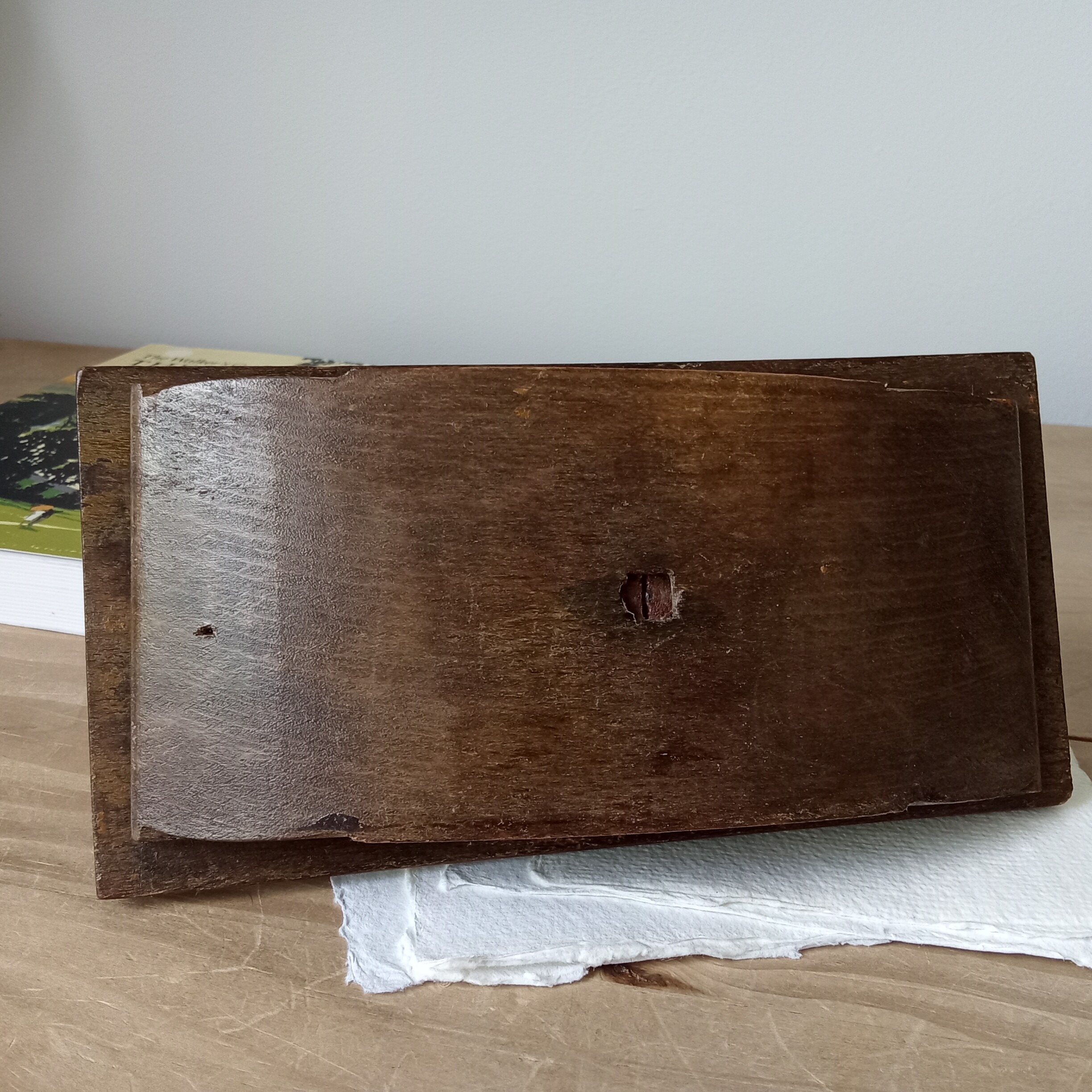 Vintage French Hand Carved Ink Rocker Blotter