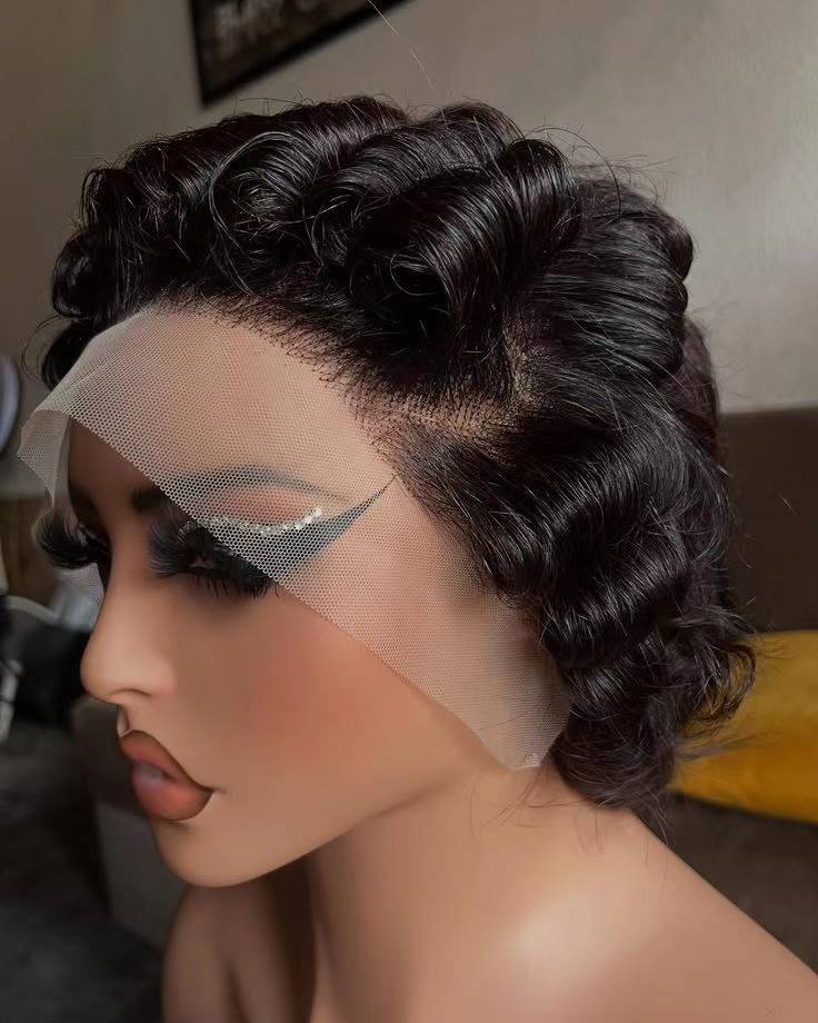 Frontal Pixie Curl Stock