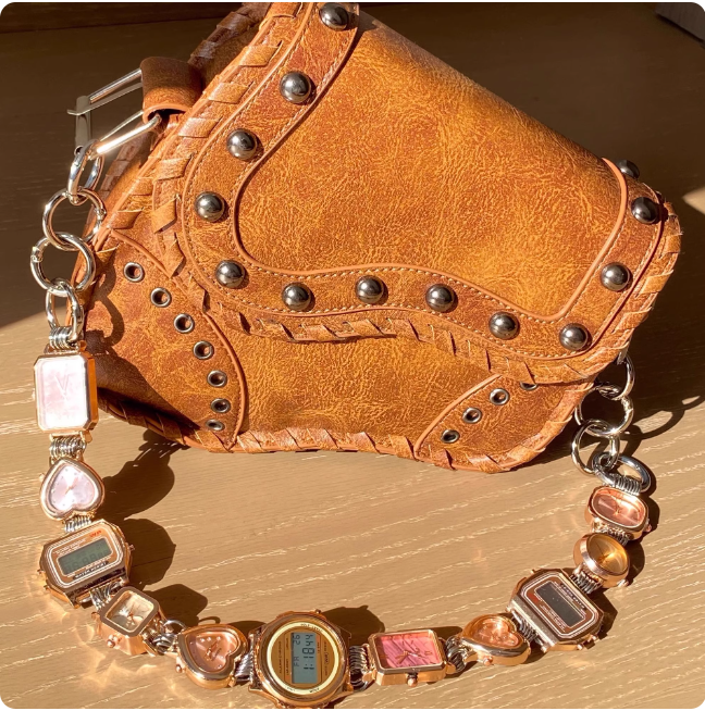 Sac à main en cuir vintage