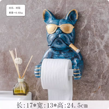 Porte-papier toilette bulldog
