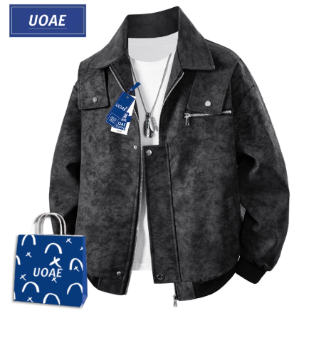 Veste en daim noir UOAE