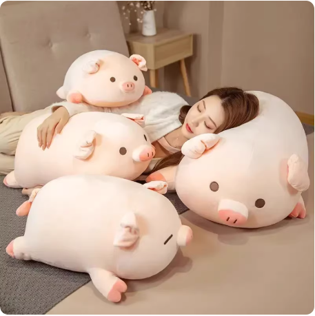 Coussin peluche cochon