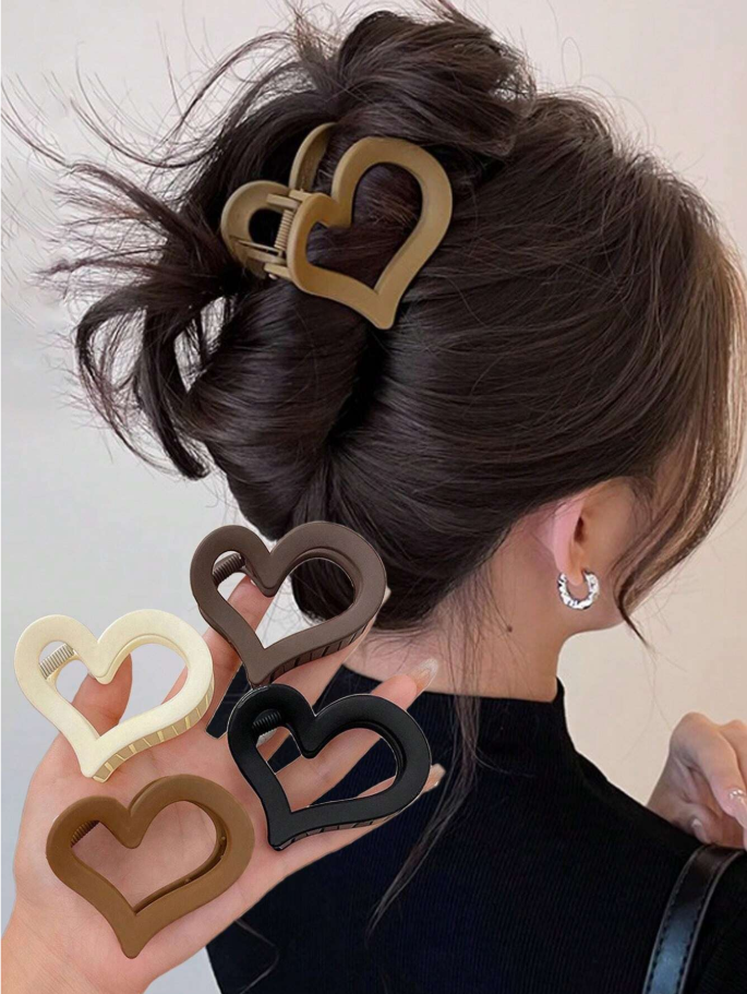 Pinces à cheveux en forme de cœur