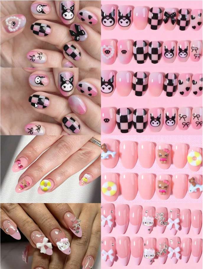 Décorations d'ongles en acrylique