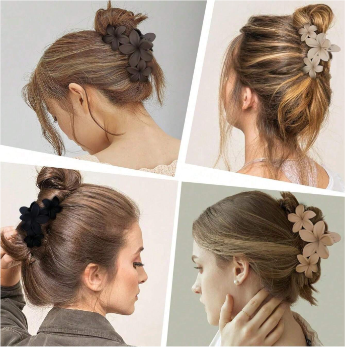 Pinces à cheveux en forme de fleurs
