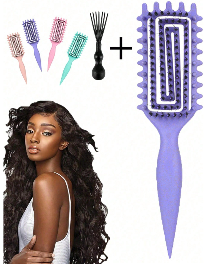 Brosse démêlante pour cheveux bouclés