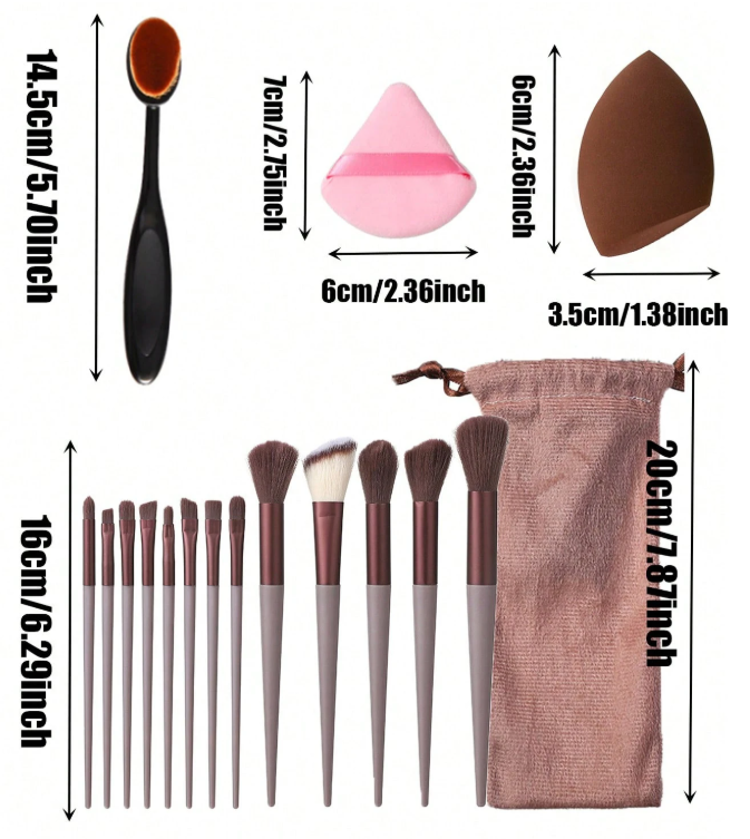 Ensemble de pinceaux de maquillage