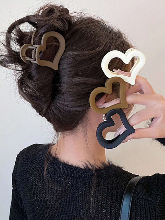 Pinces à cheveux en forme de cœur