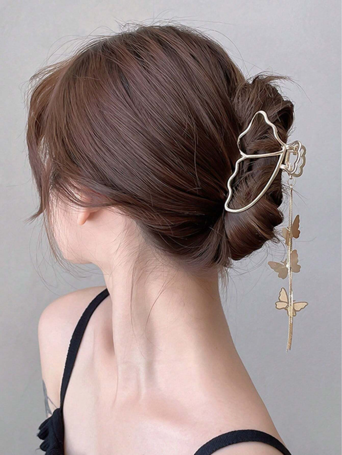 Barrette Papillon Dorée