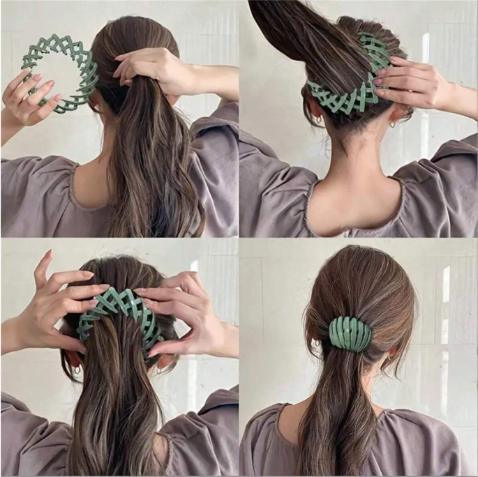 Anneau de cheveux en spirale