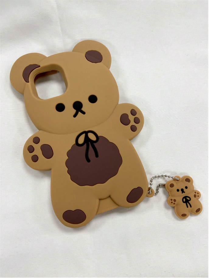 Coque de téléphone en forme d'ours