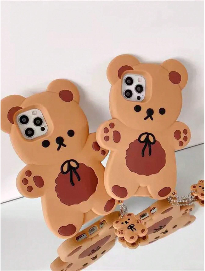 Coque de téléphone en forme d'ours