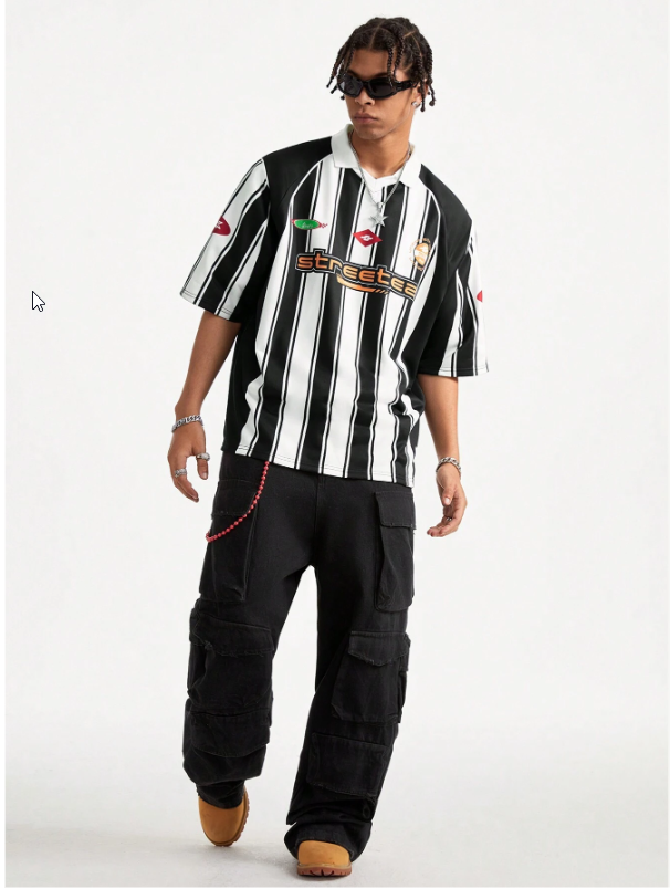 Maillot rayé streetwear